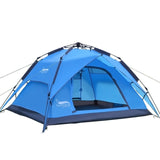 Double Layer Instant Setup Camping Tent, 3-4 Person Family Tent